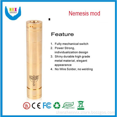 Nrx Wholesale Electronic Cigarettes Mech Mod Black Nemesis